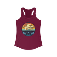 Load image into Gallery viewer, Greetings From New Smyrna Beach Credit Card Captain Women's Racerback Tank