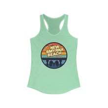 Load image into Gallery viewer, Greetings From New Smyrna Beach Credit Card Captain Women's Racerback Tank