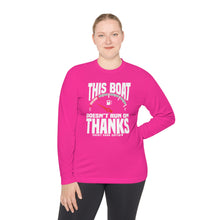 Load image into Gallery viewer, This Boat Doesn't Run on Thanks Funny Credit Card Captain Long Sleeve Tee