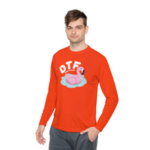 Load image into Gallery viewer, DTF Down To Float Flamingo Floatie Funny Lightweight Long Sleeve Tee