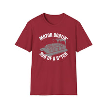 Load image into Gallery viewer, Motor Boatin' Son of a B*tch Funny Credit Card Captain Softstyle T-Shirt