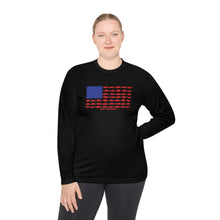 Load image into Gallery viewer, American Flag Fishing Long Sleeve Tee