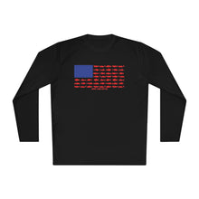 Load image into Gallery viewer, American Flag Fishing Long Sleeve Tee