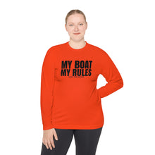 Load image into Gallery viewer, My Boat My Rules Official Credit Card Captain Funny Long Sleeve Tee