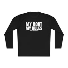 Load image into Gallery viewer, My Boat My Rules Official Credit Card Captain Funny Long Sleeve Tee