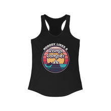Load image into Gallery viewer, Nobody Likes a Ramp Camper Official Credit Card Captain Women's Racerback Tank