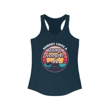 Load image into Gallery viewer, Nobody Likes a Ramp Camper Official Credit Card Captain Women's Racerback Tank