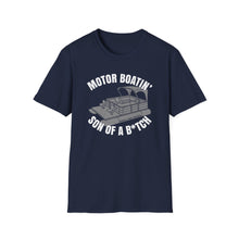 Load image into Gallery viewer, Motor Boatin' Son of a B*tch Funny Credit Card Captain Softstyle T-Shirt
