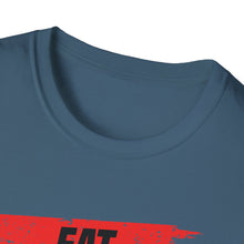 Load image into Gallery viewer, Eat, Sleep, Fish, Repeat Official Credit Card Captain Softstyle T-Shirt