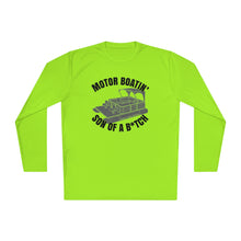 Load image into Gallery viewer, Motor Boatin' Son of a B*tch Funny Credit Card Captain Long Sleeve Tee