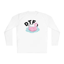 Load image into Gallery viewer, DTF Down To Float Flamingo Floatie Funny Lightweight Long Sleeve Tee