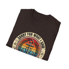 Load image into Gallery viewer, Sorry For What I Said While Docking the Boat Funny Official Credit Card Captain- T-Top Design Softstyle T-Shirt