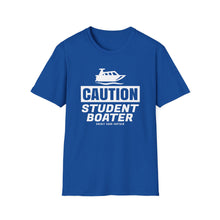 Load image into Gallery viewer, CAUTION! Student Boater! Official Credit Card Captain Funny Softstyle T-Shirt