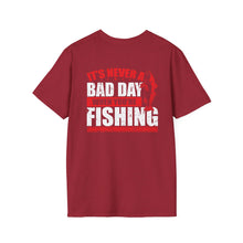 Load image into Gallery viewer, It's Never a Bad Day When You're Fishing Redfish Design Official CCC Softstyle T-Shirt
