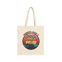 Load image into Gallery viewer, Nobody Likes a Ramp Camper Official Credit Card Captain Cotton Canvas Tote Bag