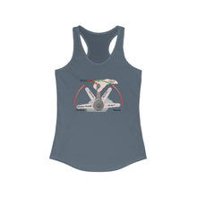 Load image into Gallery viewer, Whiskey Throttle Diagram Credit Card Captain Funny Women's Racerback Tank