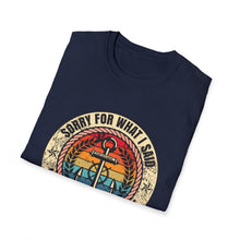 Load image into Gallery viewer, Sorry For What I Said While Docking the Boat Funny Official Credit Card Captain- T-Top Design Softstyle T-Shirt