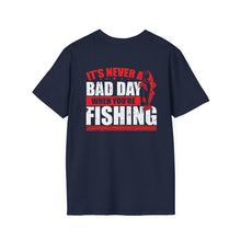 Load image into Gallery viewer, It's Never a Bad Day When You're Fishing Redfish Design Official CCC Softstyle T-Shirt