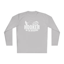 Load image into Gallery viewer, I'm a Hooker on the Weekends Redfish Design Funny Credit Card Captain Long Sleeve Tee
