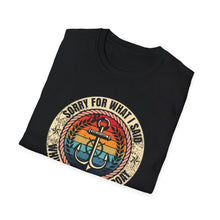 Load image into Gallery viewer, Sorry For What I Said While Docking the Boat Funny Credit Card Captain Softstyle T-Shirt