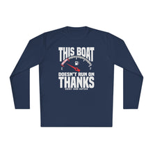 Load image into Gallery viewer, This Boat Doesn't Run on Thanks Funny Credit Card Captain Long Sleeve Tee