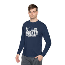 Load image into Gallery viewer, I'm a Hooker on the Weekends Bass Design Funny Credit Card Captain Long Sleeve Tee
