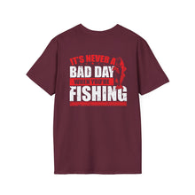 Load image into Gallery viewer, It's Never a Bad Day When You're Fishing Redfish Design Official CCC Softstyle T-Shirt