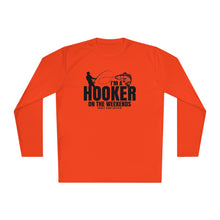 Load image into Gallery viewer, I'm a Hooker on the Weekends Redfish Design Funny Credit Card Captain Long Sleeve Tee