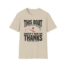 Load image into Gallery viewer, This Boat Doesn't Run on Thanks Funny Credit Card Captain Softstyle T-Shirt
