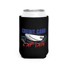 Load image into Gallery viewer, Credit Card Captain Can Cooler Sleeve | Funny Drink Holder, Boat Party Gear, Gag Gift, Summer BBQ Accessory, Outdoor Fun
