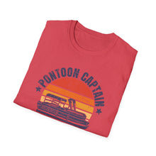 Load image into Gallery viewer, Pontoon Captain, Like a Regular Captain Only More Drunker Funny Credit Card Captain Softstyle T-Shirt