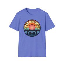 Load image into Gallery viewer, Sunset Under The Bridge Pontoon Dispensor Official Credit Card Captain Softstyle T-Shirt