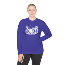 Load image into Gallery viewer, I'm a Hooker on the Weekends Bass Design Funny Credit Card Captain Long Sleeve Tee