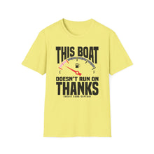 Load image into Gallery viewer, This Boat Doesn't Run on Thanks Funny Credit Card Captain Softstyle T-Shirt