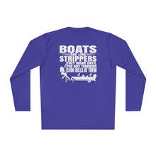 Load image into Gallery viewer, Boats Are Like Strippers Funny Official Credit Card Captain- Bass Boat Design Long Sleeve Tee