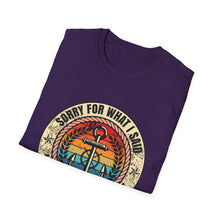 Load image into Gallery viewer, Sorry For What I Said While Docking the Boat Funny Official Credit Card Captain- T-Top Design Softstyle T-Shirt