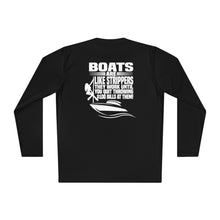 Load image into Gallery viewer, Boats Are Like Strippers Funny Official Credit Card Captain Long Sleeve Tee