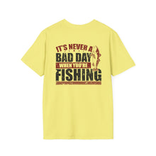 Load image into Gallery viewer, It's Never a Bad Day When You're Fishing Redfish Design Official CCC Softstyle T-Shirt
