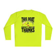 Load image into Gallery viewer, This Boat Doesn't Run on Thanks Funny Credit Card Captain Long Sleeve Tee
