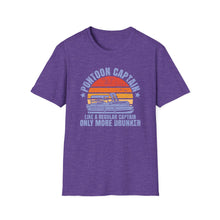 Load image into Gallery viewer, Pontoon Captain, Like a Regular Captain Only More Drunker Funny Credit Card Captain Softstyle T-Shirt