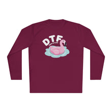 Load image into Gallery viewer, DTF Down To Float Flamingo Floatie Funny Lightweight Long Sleeve Tee