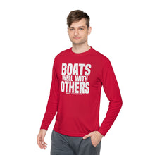 Load image into Gallery viewer, Boats Well With Others Official Credit Card Captain Lightweight Long Sleeve Tee