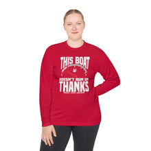 Load image into Gallery viewer, This Boat Doesn't Run on Thanks Funny Credit Card Captain Long Sleeve Tee