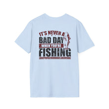 Load image into Gallery viewer, It's Never a Bad Day When You're Fishing Redfish Design Official CCC Softstyle T-Shirt