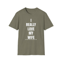 Load image into Gallery viewer, I Really Love My Wife Funny Credit Card Captain Softstyle T-Shirt