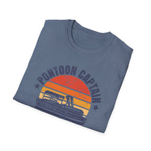 Load image into Gallery viewer, Pontoon Captain, Like a Regular Captain Only More Drunker Funny Credit Card Captain Softstyle T-Shirt
