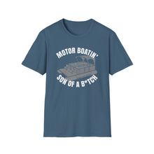 Load image into Gallery viewer, Motor Boatin' Son of a B*tch Funny Credit Card Captain Softstyle T-Shirt