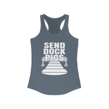 Load image into Gallery viewer, Send Dock Pics Funny Credit Card Captain Women's Racerback Tank