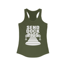 Load image into Gallery viewer, Send Dock Pics Funny Credit Card Captain Women's Racerback Tank