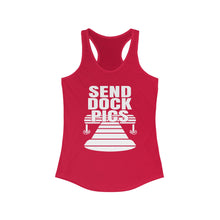 Load image into Gallery viewer, Send Dock Pics Funny Credit Card Captain Women's Racerback Tank